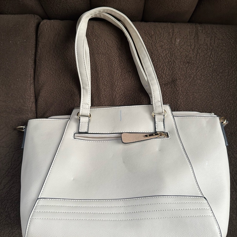 Elegant White Tote Bag